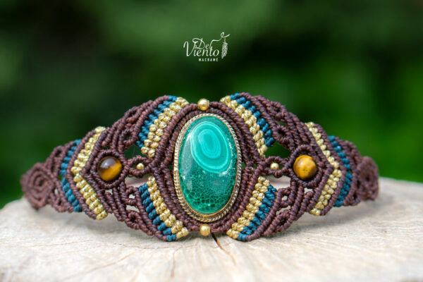 "Reservada para Montse" Pulsera con Malaquita
