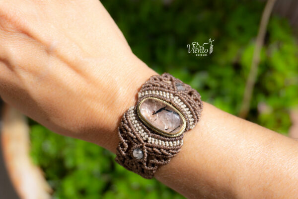 Pulsera con Cuarzo Turmalinado